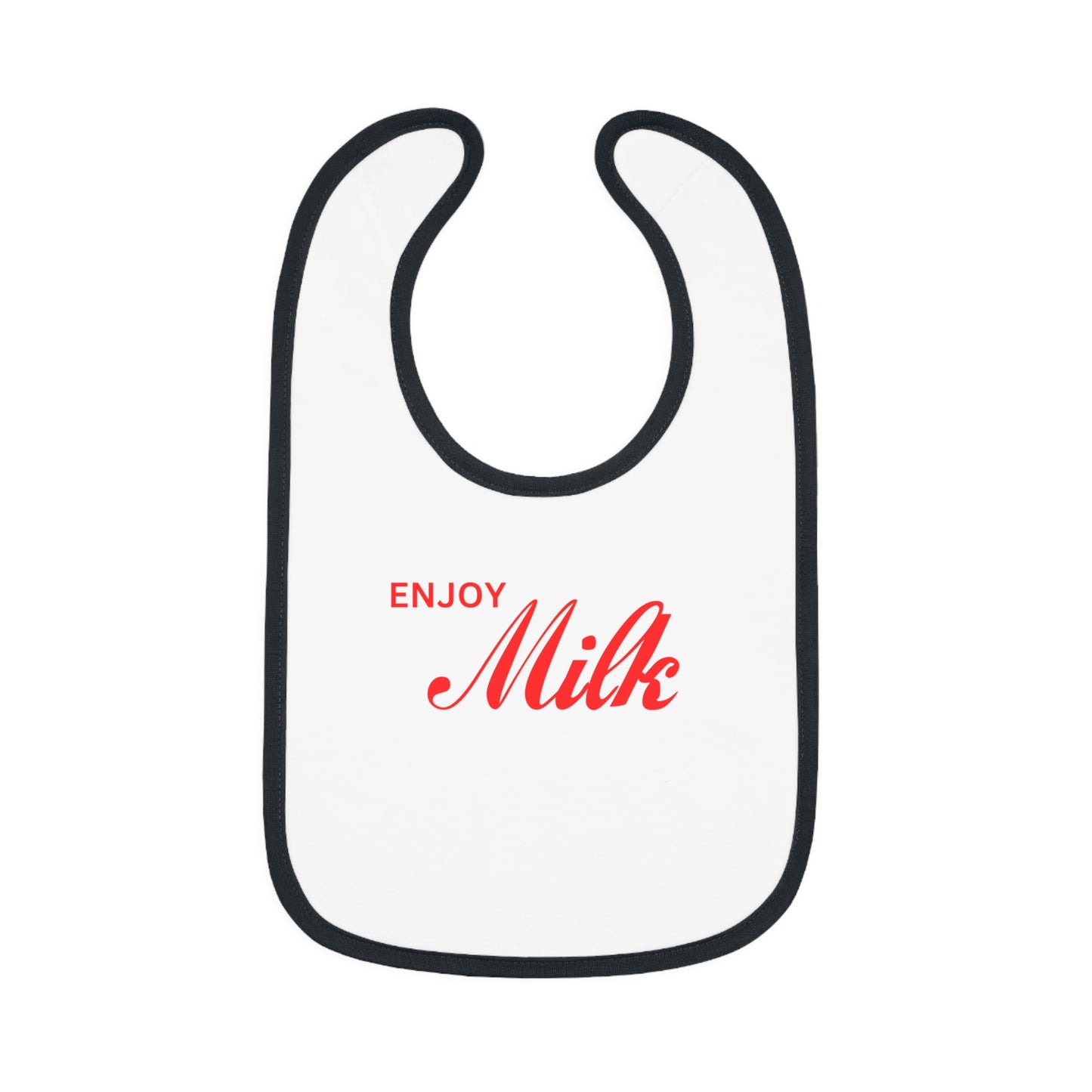 “Enjoy Milk” Retro Baby Bib