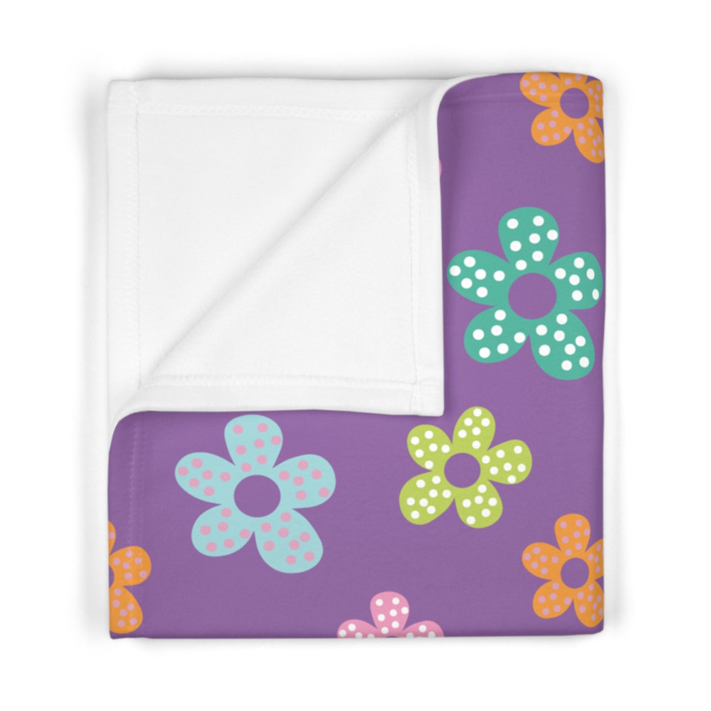 “Blossom Snuggles” Fleece Baby Blanket