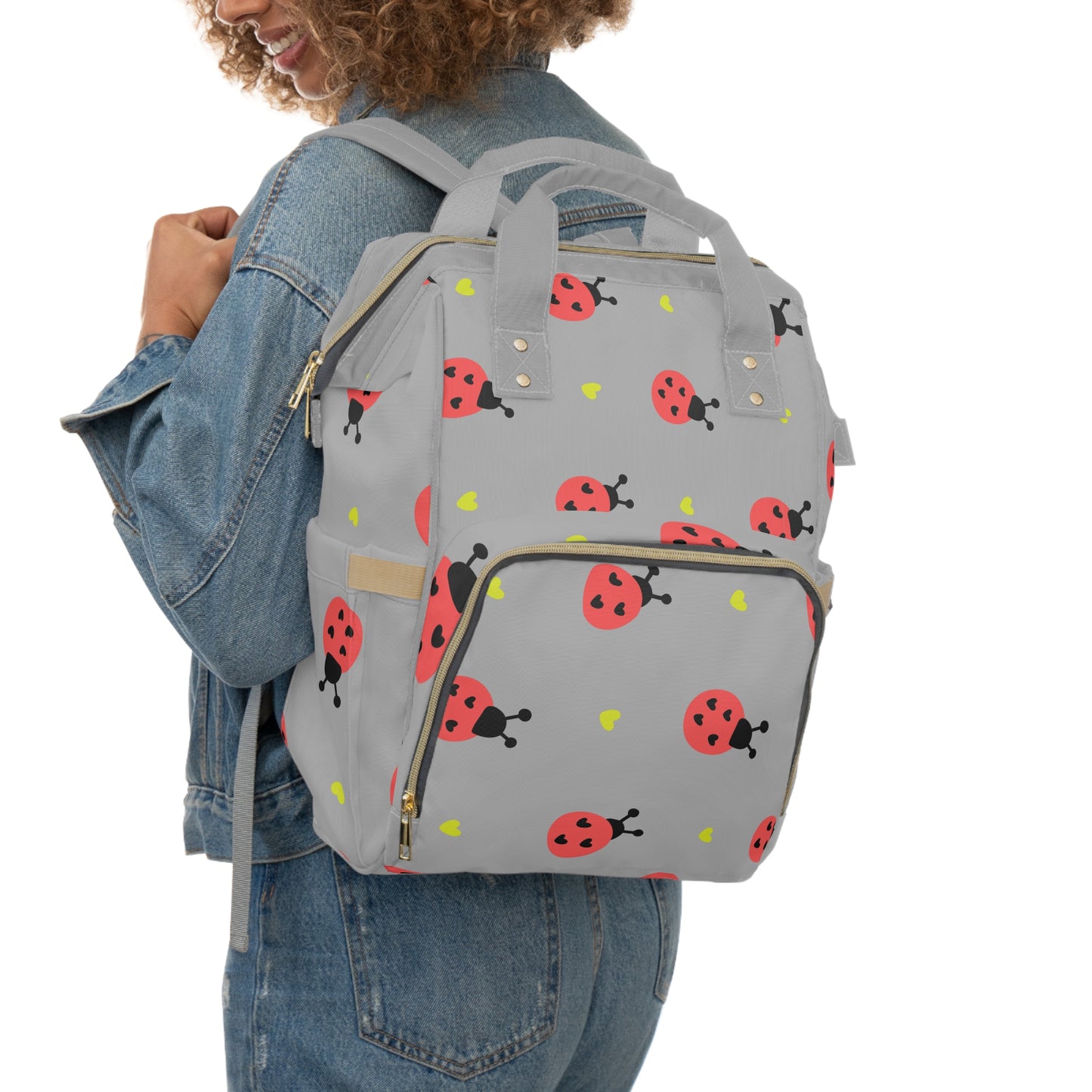 “Little Bug Out” Ladybug Diaper Backpack