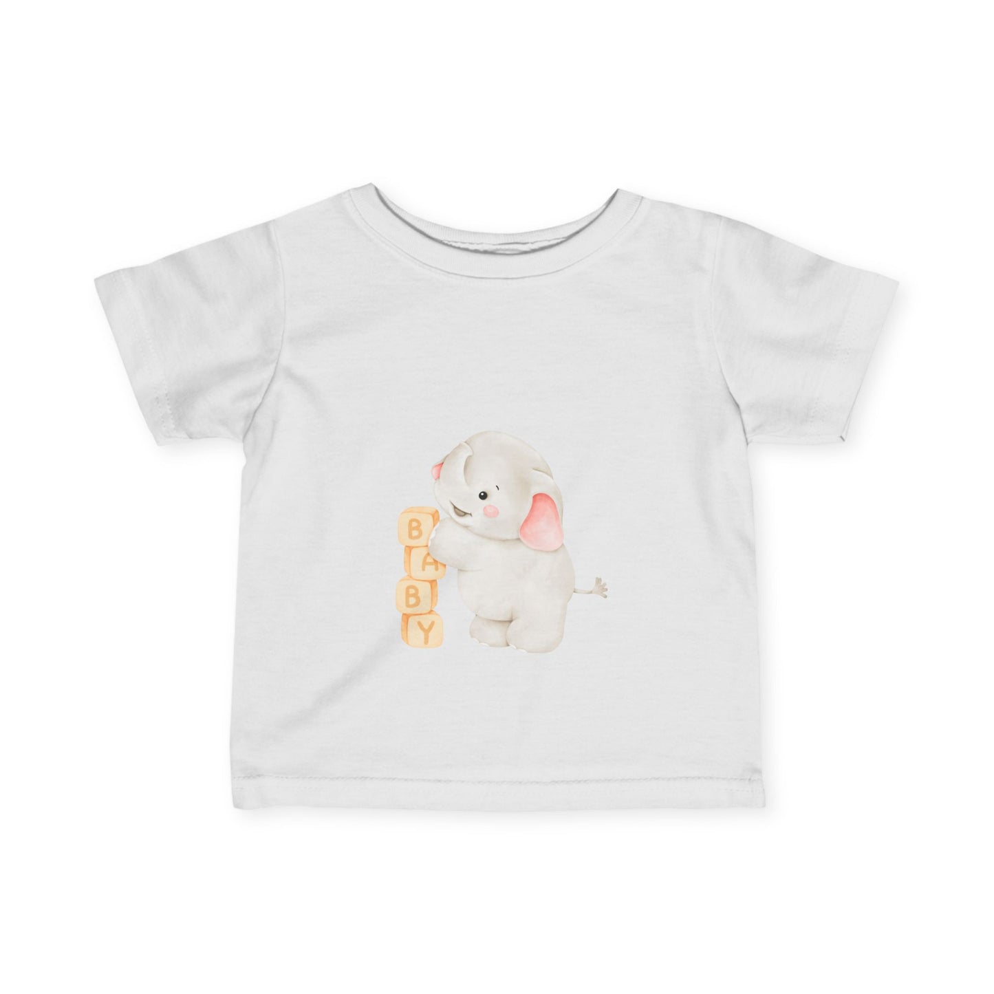 "BABY Elephant Blocks" Baby T-Shirt