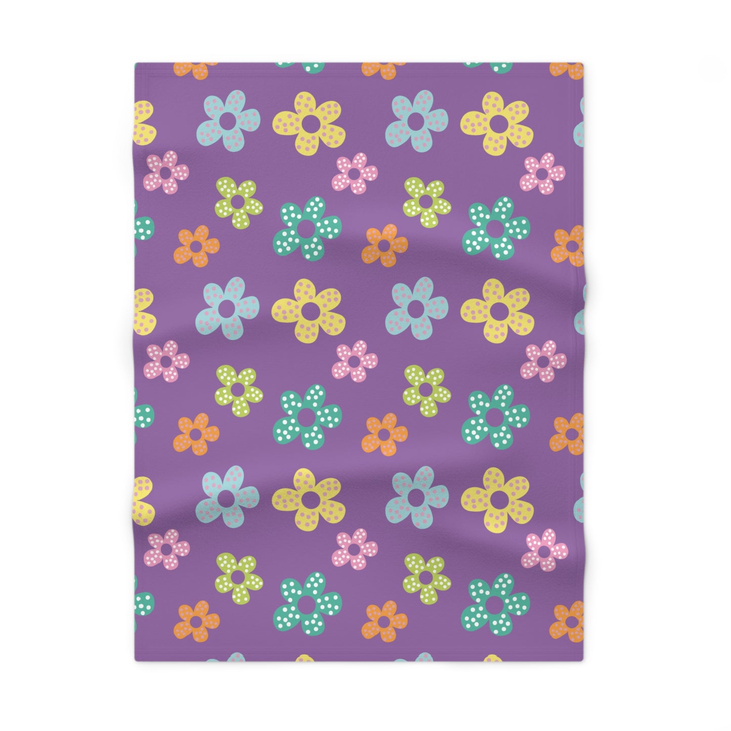 “Blossom Snuggles” Fleece Baby Blanket