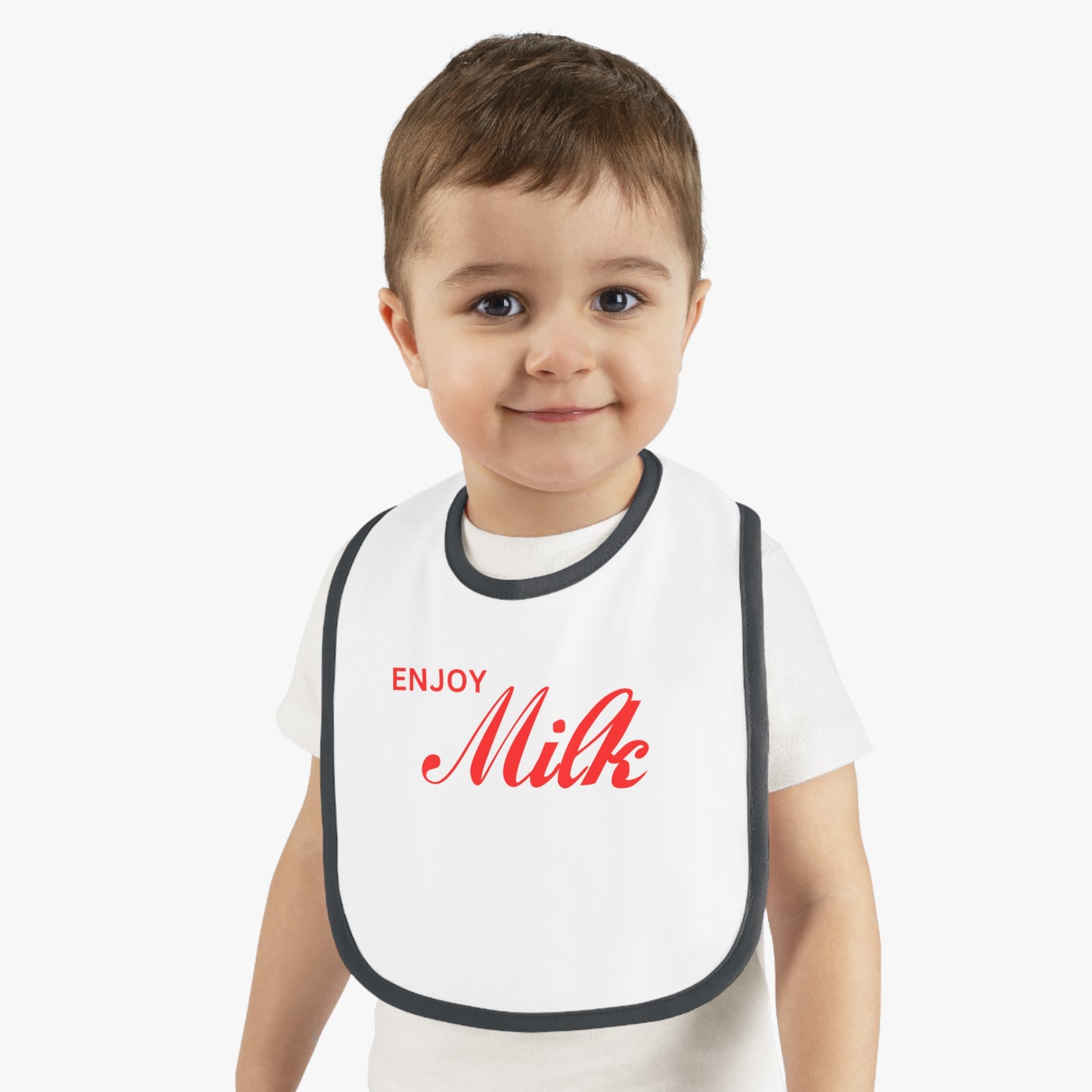 “Enjoy Milk” Retro Baby Bib