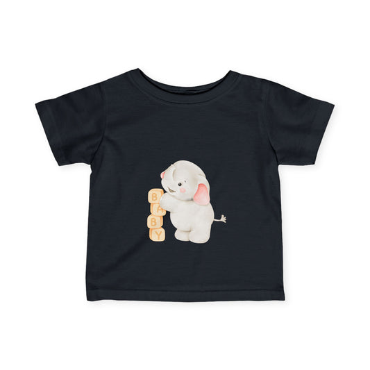 "BABY Elephant Blocks" Baby T-Shirt