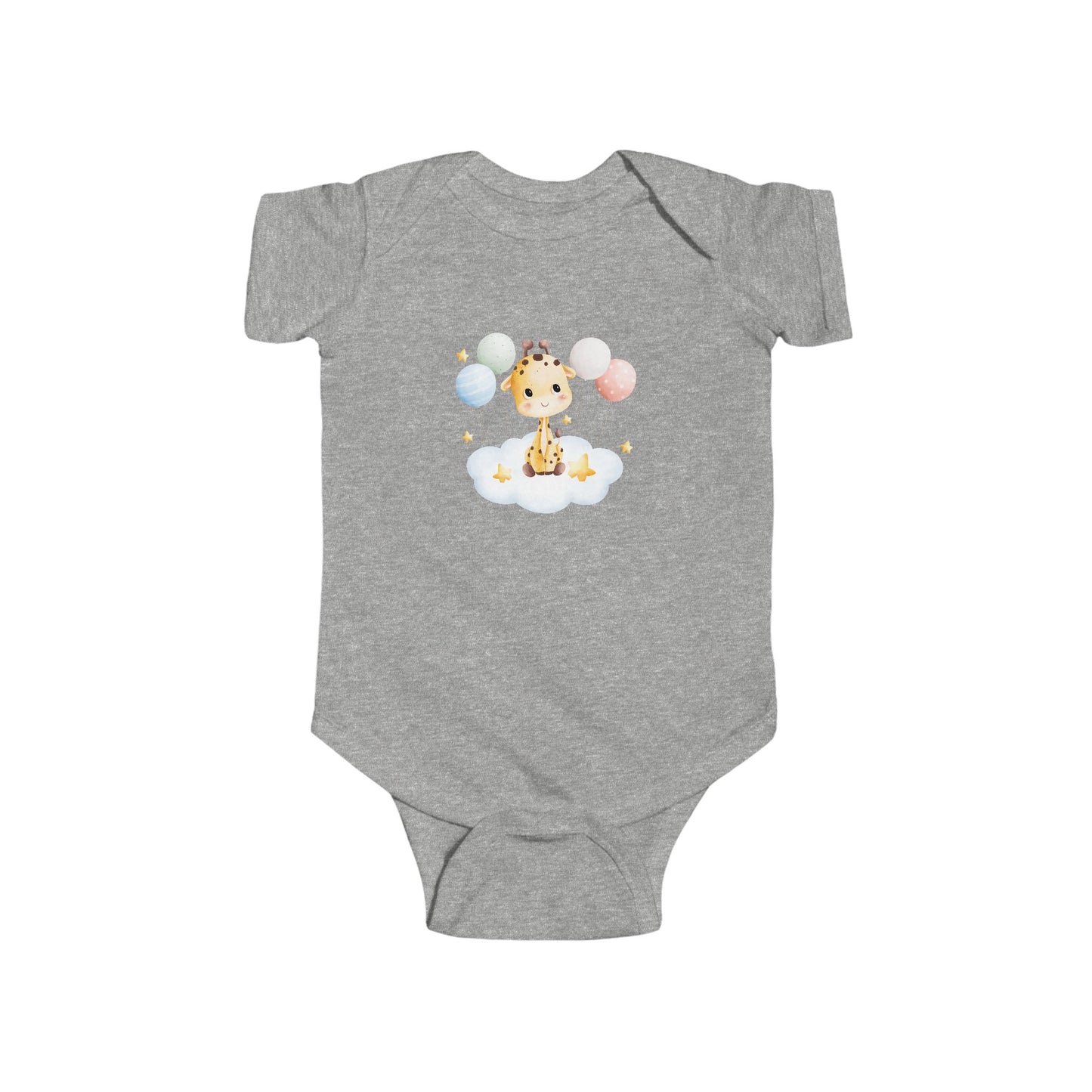 "Giraffe on a Cloud" Baby Bodysuit