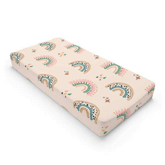 “Boho Rainbow Dreams” Changing Pad Cover