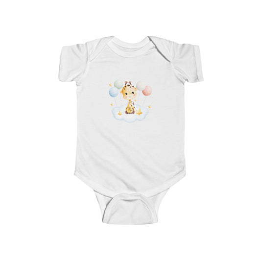 "Giraffe on a Cloud" Baby Bodysuit