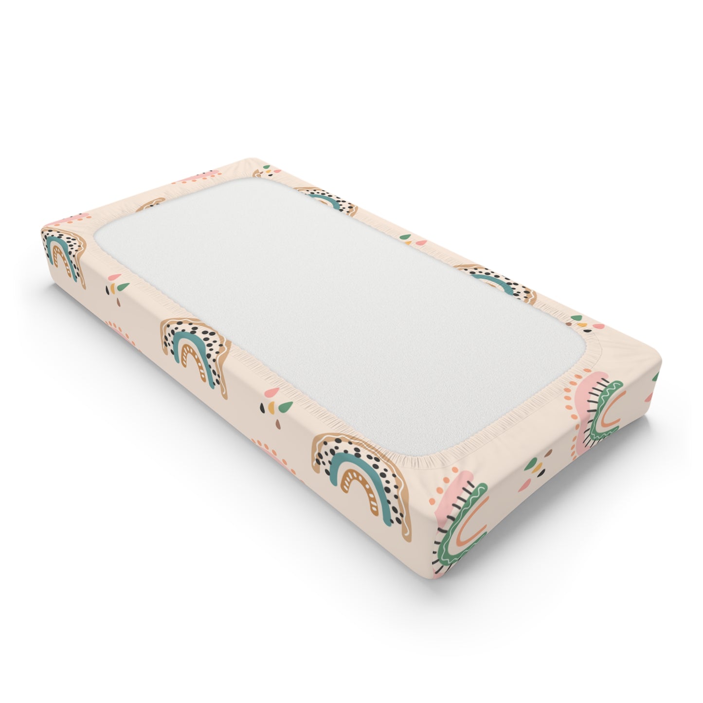 “Boho Rainbow Dreams” Changing Pad Cover