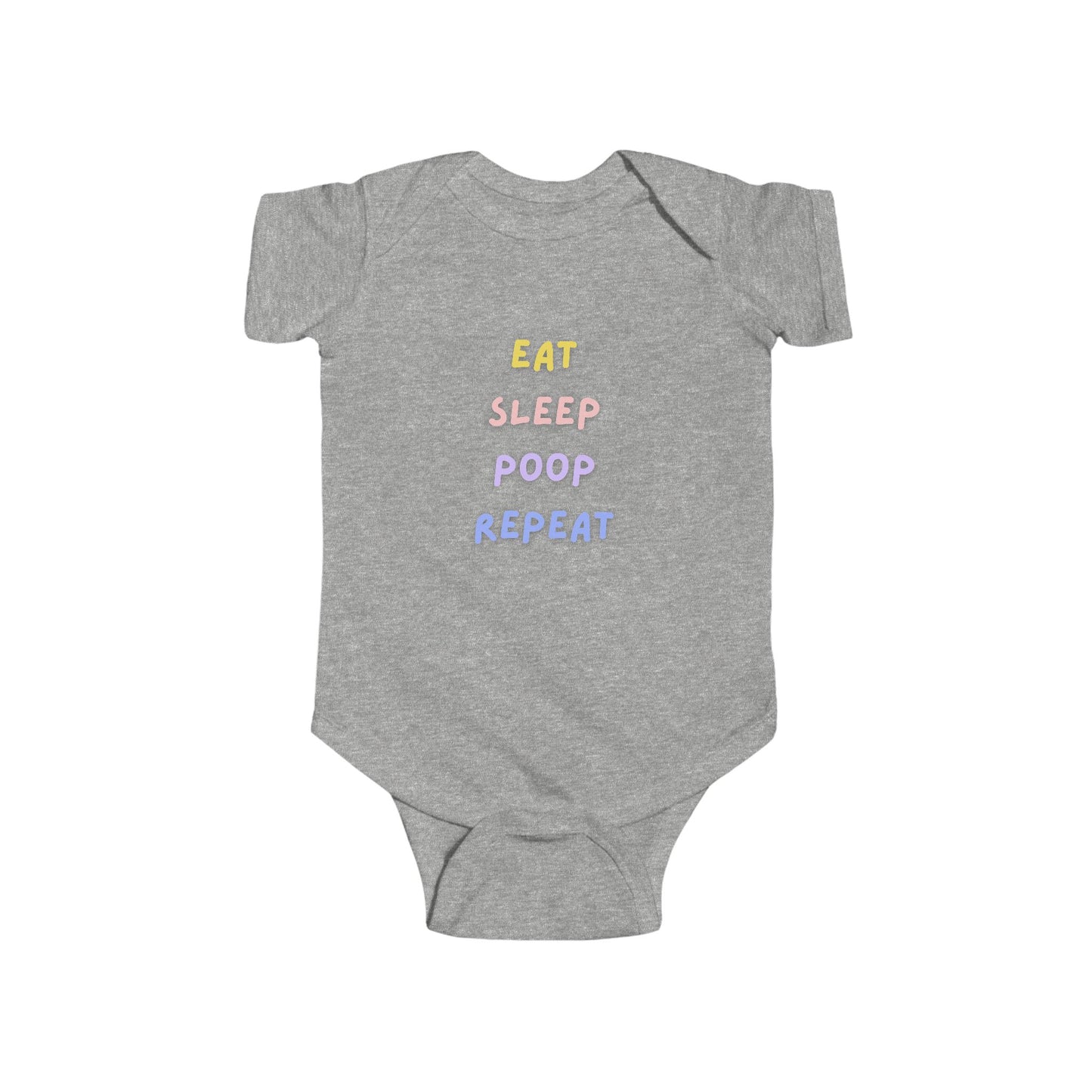 "Eat Sleep Poop Repeat" Baby Bodysuit
