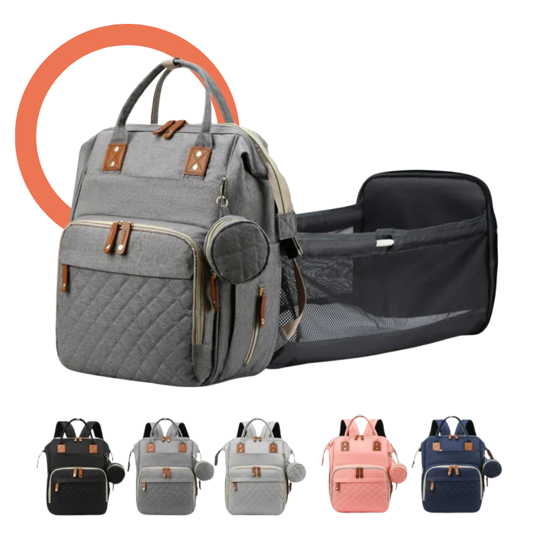 2-in-1 Convertible Baby Diaper Bag & Changing Station