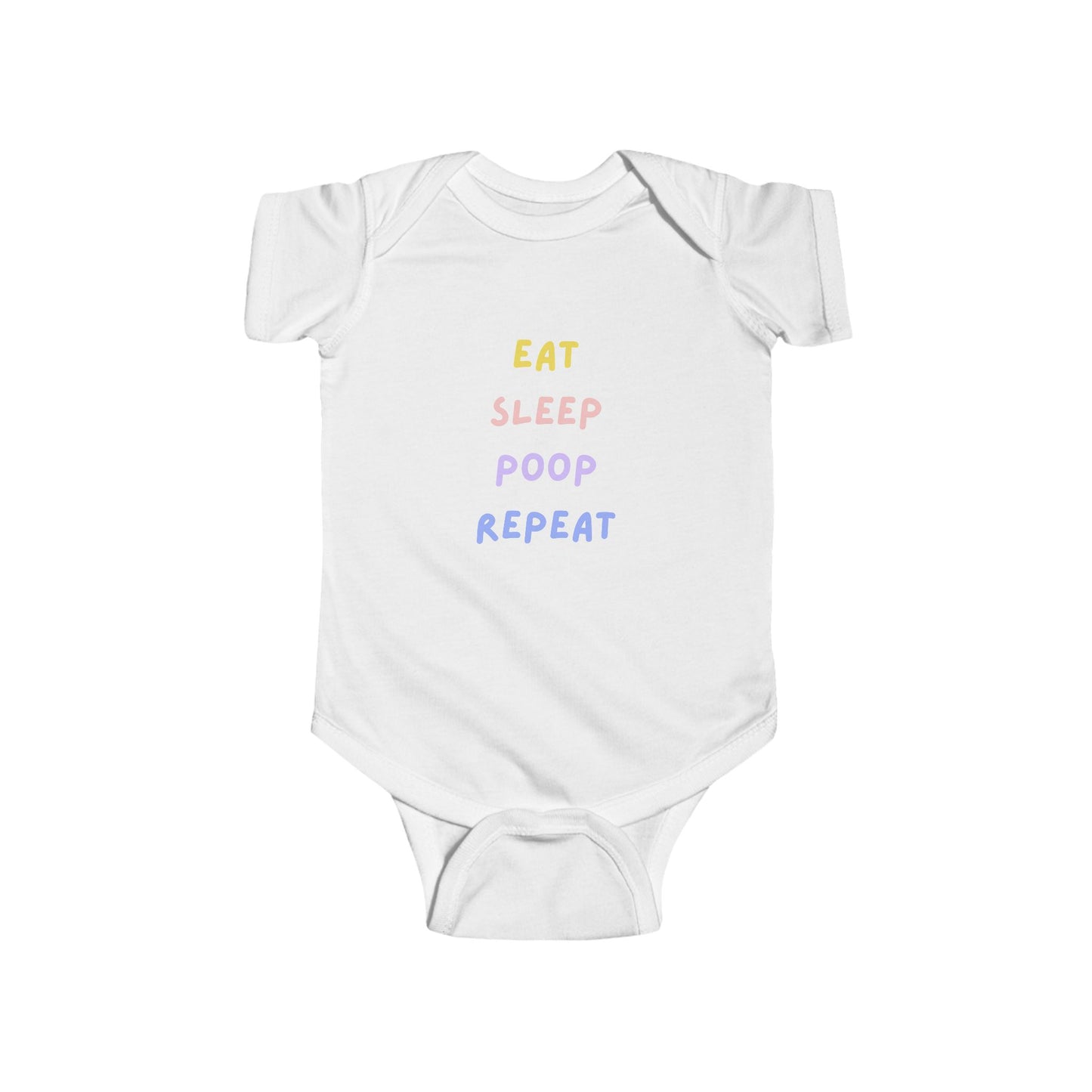 "Eat Sleep Poop Repeat" Baby Bodysuit
