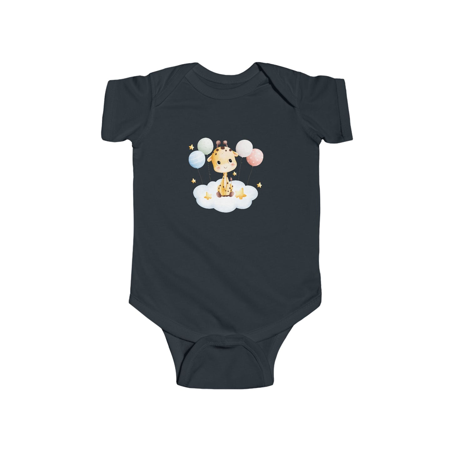 "Giraffe on a Cloud" Baby Bodysuit