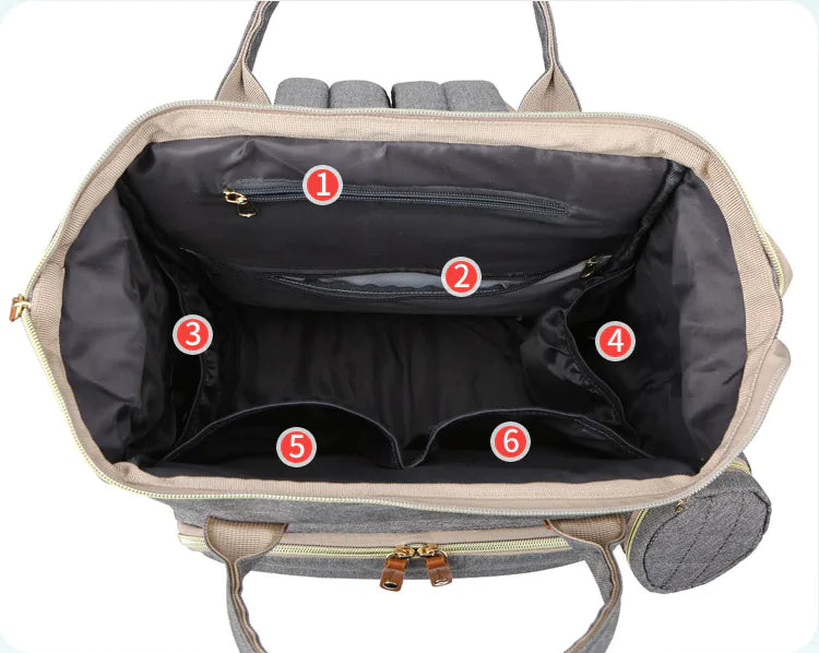 2-in-1 Convertible Baby Diaper Bag & Changing Station